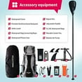 thumbnail image 4 of Murtisol 11'32"6”Inflatable Paddle Board Stand Up Premium Accessories Dual Chamber Triple Action Pump 10L 2 Multifunction Waterproof Bag Adjustable Paddle Ankle Leash, 4 of 7