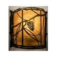 thumbnail image 3 of Meyda 197900 9 in. Whispering Pines Wall Sconce - Amber Mica, 3 of 3