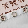 thumbnail image 4 of Manfei Brown Bowtie Blackout Curtains,Fashion Bowknot Window Curtains Pack of 2 (38x45 Each), 4 of 6