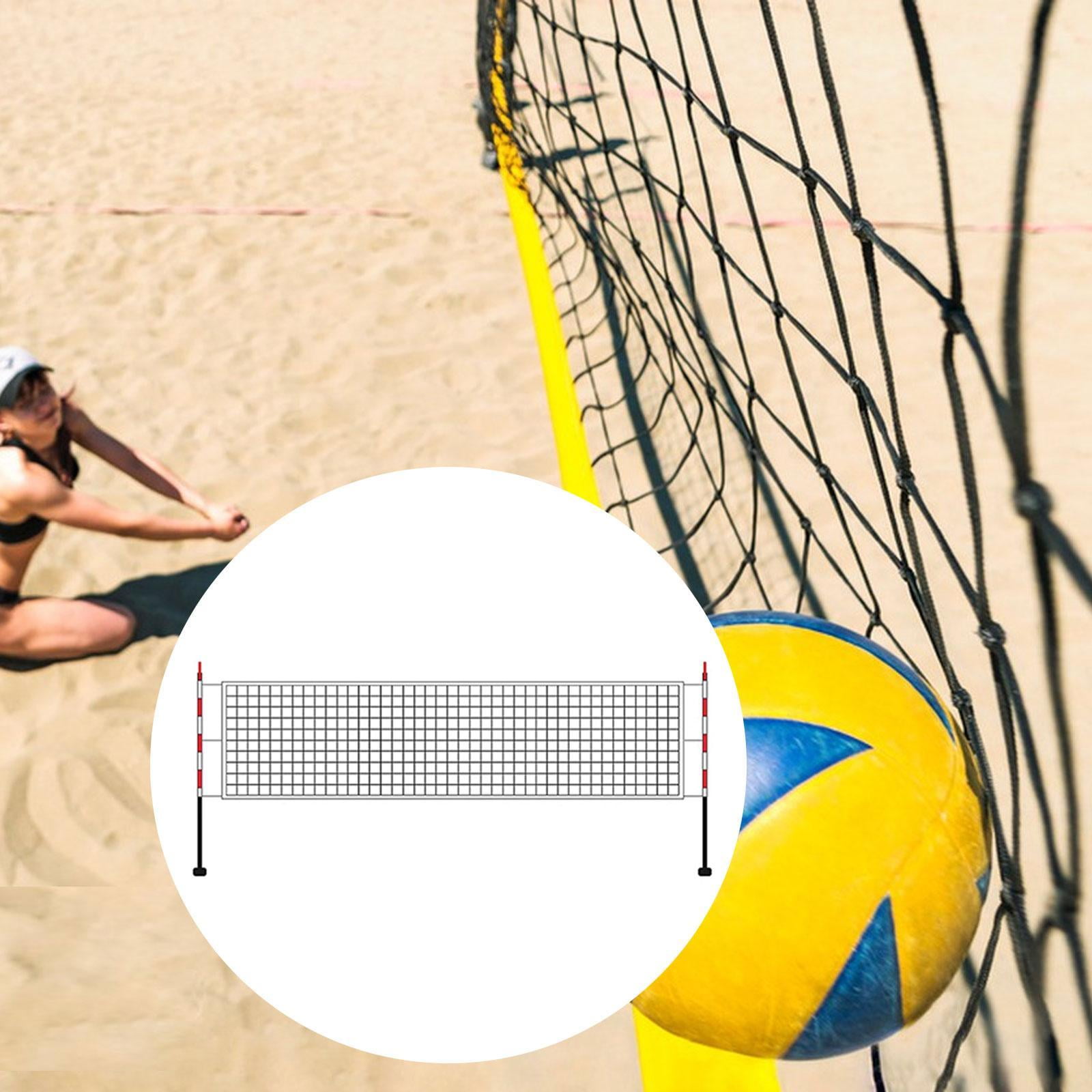 funtasica Nylon Volleyball Network with A Carrying Bag Sustainable Exercise Network Handball -Netting -Volleyball Network for Games Sport Hinterhof Training