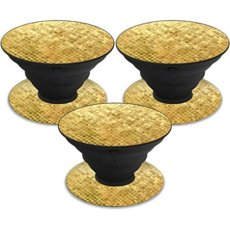MightySkins POSOCK-Gold Tiles Skin Decal Wrap for Sticker, Gold Tiles - Pack of 3