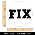 thumbnail image 2 of Fix Fun Text Self-Inking Rubber Stamp Ink Stamper - Fuchsia Ink - Small 3/4 Inch, 2 of 7