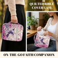 thumbnail image 4 of ZUXONGSY Hummingbird Cherry Blossom Print Bible Cover Case for Women Large Bible Holder Lightweight Christian Tote Bag with Multiple Pockets Christian Gift for Daily Use, 4 of 7