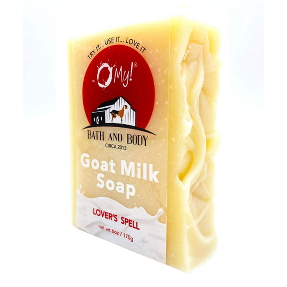 O My! Goat Milk Soap Bar 6oz | Made with Farm-Fresh Goat Milk | Free of Parabens & More | Handcrafted USA