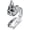 Egyptian Mau, variant on S925 Sterling Silver Cat Ring for Women Unique Feline Designs Including Persian, Maine Coon & Siamese - Hypoallergenic Adjustable　Ring Jewelry for Her