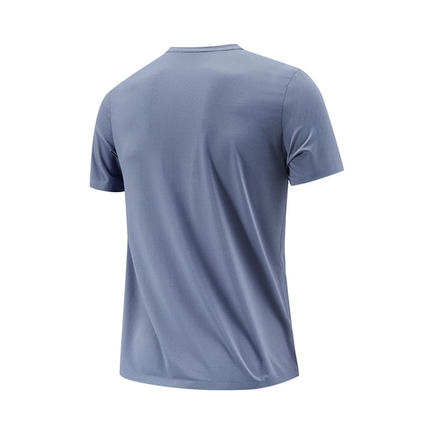 T-shirt Technique Homme – Manches Courtes – Séchage Rapide – Pour Natation, Gym, Sport – Taille Standard