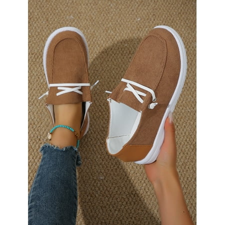 Womens Loafers Women Shoes Casual Slip-On Canvas Shoes Breathable Lightweight Boat Shoes for Women