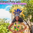 thumbnail image 5 of Fu Express 12 Pieces Mardi Gras Tri-Color Poly Leis, Apparel Accessories, Luauwear, Mardi Gras, Multicolor, 5 of 7