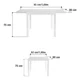 thumbnail image 2 of Mesa de Comedor de Aluminio Extensible Apta para Exterior Duradera de Aluminio y Cristal, Modelo Lyra II, 2 of 5