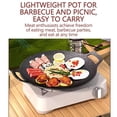 thumbnail image 7 of Chmadoxn Diameter 10.9 inch Universal Cast Iron Grill Pan, Large Round Cast Iron Pan with Two Handles, Multifunctional Frying Pan, 7 of 7