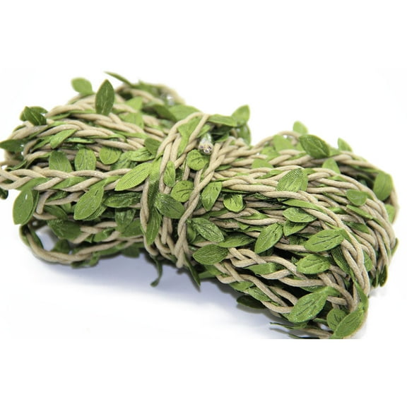 unbranded  10 M DIY Garland Artificial Green Leaves Plants Animal Hang Khaki
