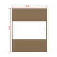 thumbnail image 6 of Domi Outdoor Living Heavy Duty Clear Panel Curtain, 18 oz Waterproof PVC Polyester Curtain, Tearproof, and Weather-Resistant Panel w/Eyelets for Patios,Gazebos,Pergolas (8'H x10'W, Brown), 6 of 8