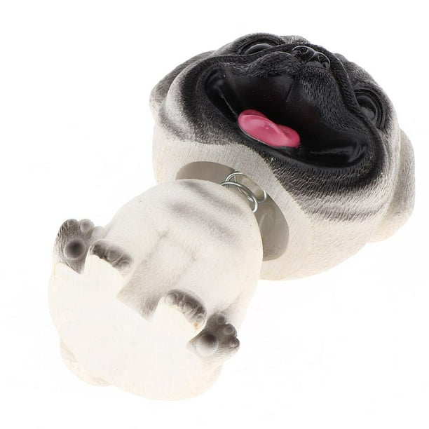 Perro Pug Doll Bobble Head Sacudiendo cabeza Decoracion del perro escritorio para coche Yotijar Bobble Head Dog Toys Walmart en linea