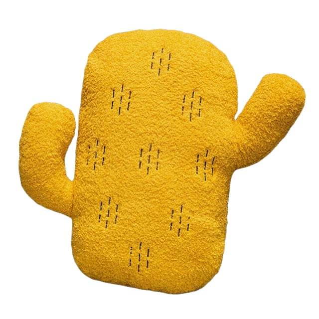 Cute Soft Mushroom Pillow Cactus Pillow Sofa Cushion Plush Home Decoration Pillow cushion (30cmYellow)