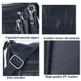 thumbnail image 5 of ELDA Bolsos cruzados para mujer, de piel sintética suave, bolso de hombro con múltiples bolsillos, Negro -, M, 5 of 5