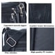 thumbnail image 5 of ELDA Bolsos cruzados para mujer, de piel sintética suave, bolso de hombro con múltiples bolsillos, Negro -, M, 5 of 5