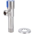thumbnail image 1 of Valve d'Angle en Acier Inoxydable avec Arrêt d'Eau, Robinet de Toilette G1/2 Pouces, 1 of 7