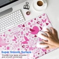 thumbnail image 4 of Long Mouse Pads for Desk,Pink Breast Cancer Desk Mats on Top Of Desks, Desk Mouse Pad Extra Large with 3mm Non-Slip Base and Stitched Edge for Gaming,Office,Work,Home 31.5x15.7in, 4 of 5