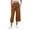 Brown, variant on T Womens Dress Pants Women's Solid Color Loose Seven Quarter Pants Long Pants With Slit Cuffs And Casual Pants Business Work Casual Pants