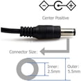 thumbnail image 3 of Adaptador de Corriente, Cargador de Alimentación 12V 2A con 8 Conector, Cargador de Pared para Tira, 3 of 5
