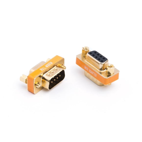Adaptador de módem nulo Arnorin DB9 macho a hembra, paquete de 2