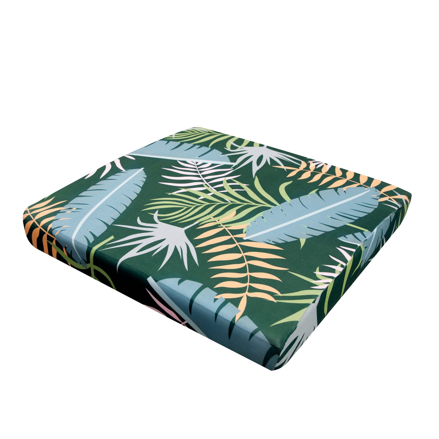 SHANNA 6 Pack Printed Patio Stretch Sofa Cushion Covers, Floral Pattern Outdoor Sofa Cushion Covers, Replacement Washable Couch Chair Cushion Covers Porch Patio Furniture Protector