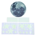 thumbnail image 1 of 1 juego de pegatinas de pared fluorescentes de estrellas luminosas de 30 cm para dormitorio infantil., 1 of 5