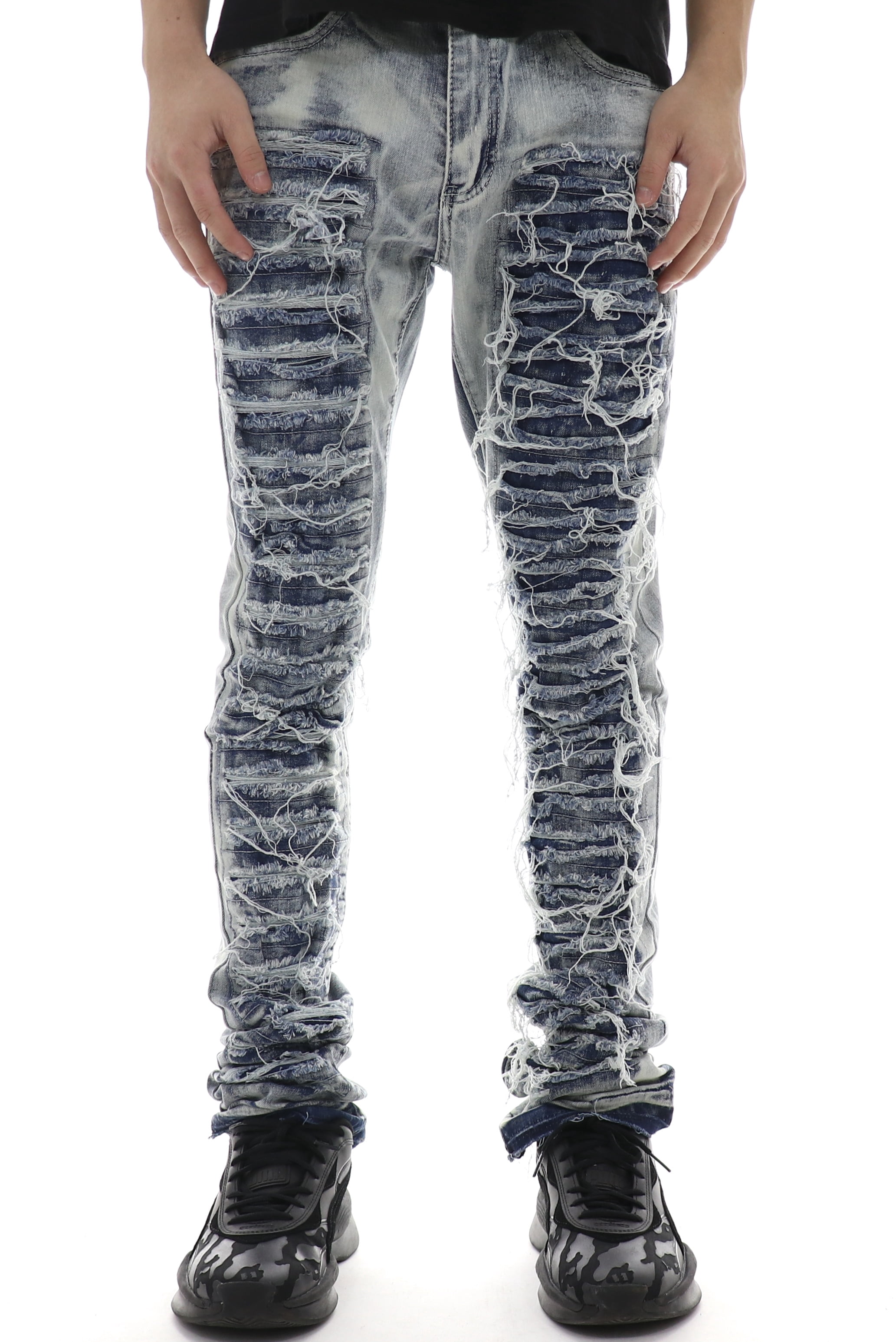 Waimea Flannel Ripped Painted Denim 40W 