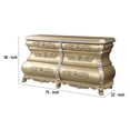 thumbnail image 5 of Benjara Server with 6 Drawers and Ornate Engraving, Gold, 5 of 5