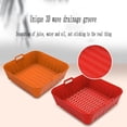 thumbnail image 3 of Jinsinto Air Fryer Silicone 2 Pieces Air Fryer Accessory Silicone Fryer Basket Silicone Pot for Airfryer, Microwave, Cake Pan, Steamer(21 x 18 x 6cm), 3 of 5
