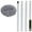 Gray, variant on Home Essentials Washable Ceiling Fan Cleaner, Microfiber Duster With Telescoping Extension Pole Gray
