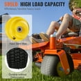 thumbnail image 4 of VEVOR Lawn Mower Tires with Rim, 15x6-6" Tubeless Tractor Tires, 2-Pack Tire and Wheel Assembly, S-Turf Pneumatic Tires, 3" Offset Hub, 3/4" Bushing Size, 16 PCS Adapters for Riding Mower Lawn, 4 of 9