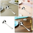 thumbnail image 3 of BESTYASH 4Pcs Small Stainless Steel Ladles with Pour Spout for Sauce and Gravy Serving, 3 of 8