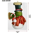 thumbnail image 3 of FMSHPON Christmas Snowman Green Scarf Clipboard Hardboard Wood Nursing Clip Board and Pull for Standard A4 Letter 13x9 inches, 3 of 5