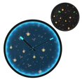 thumbnail image 2 of Indoor 12' Voice-Activated Luminous Decoration Wall Clock With LED Night Light Fireflies Illustration, 2 of 8