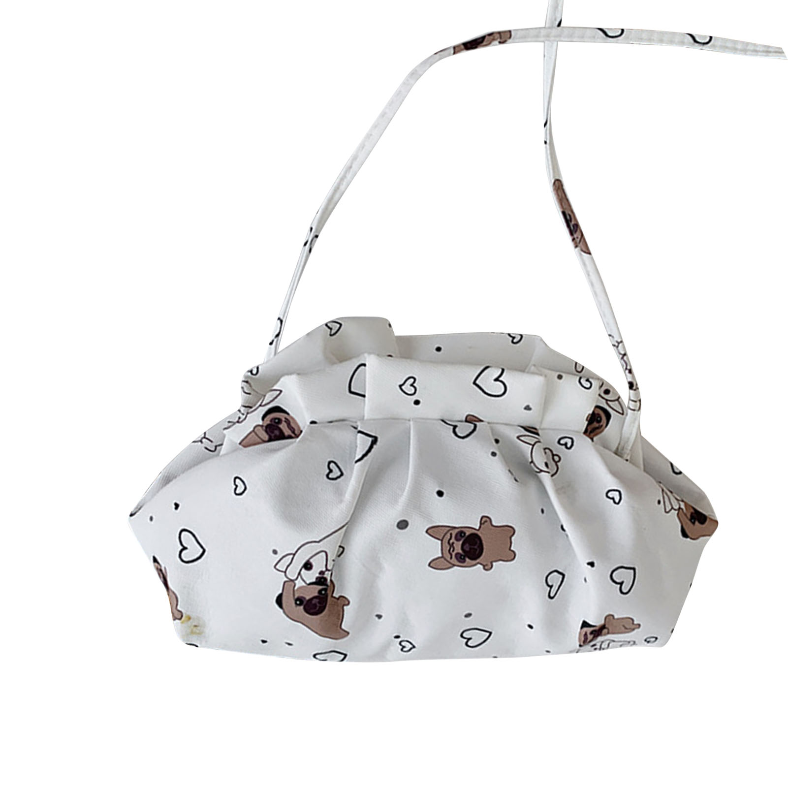 Dumpling Bags for Women Cloud Clutch Purse with Ruched Detail