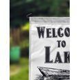 thumbnail image 2 of Printtoo White Welcome To The Lake Outdoor Personalized Camping Flags For Campers Double SidedFlagCampsiteFlagOutdoor Garden Sign, 2 of 4