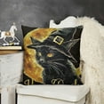 thumbnail image 2 of YINGXI Halloween Pillow Covers, Witch Hat, Halloween Pillow Decorative Throw Pillow Case Fall Throw Pillow Decorations Couch Cushion Covers Decor 20x20in, 2 of 5