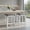 24"-Gray, variant on Demi Bonn 24" Set of 2 Bar Stool with Acacia Wood Frame, Modern Kitchen Dining Chair, Gray