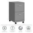 thumbnail image 6 of Space Solutions 18" Deep 2 Drawer Mobile Letter Width Vertical File Cabinet, Silver, 6 of 14