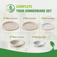 thumbnail image 3 of VIVOSPROUT Platos de Papel Compostables Desechables de 6 Pulgadas [Paquete de 125], Resistentes, Ecológicos, Hechos con Bagazo Biodegradable para Fiestas y Picnics (Blanco Ecológico)., 3 of 8