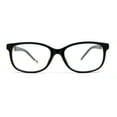 thumbnail image 1 of Fashion Metal Chain Arm Rectangular Plastic Bi-focal Reading Glasses Black Gold +2.00, 1 of 4