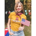 thumbnail image 2 of Merica Hat And Sunglasses T-Shirt Women -Image by Shutterstock, Female 4X-Large, 2 of 4
