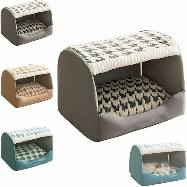 Caseta para Perros Acogedora: Cama Plegable para Mascotas con Funda Extraíble, Cálida Cama Cueva para Perros y Gatos Pequeños y Grandes, Ideal para Interiores y Viajes, Fácil de Limpiar y Transportar