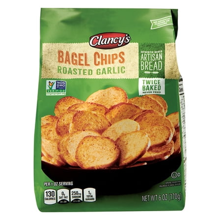 Clancy's Garlic Bagel Chips 6 oz