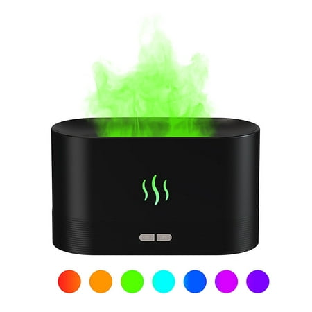 

Hinzonek Flame Diffuser Flame Aroma Diffuser USB Essential Oil Diffuser Simulation Flame Ultrasonic Humidifier Home Office Air Freshener Fragrance Sooth Sleep Atomizer