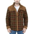 thumbnail image 7 of Niumike Outdoor Casual Vintage Long Sleeve Plaid Flannel Button Down Shirt Jacket for Men, 7 of 7