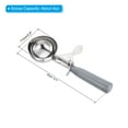 thumbnail image 2 of Uxcell 4 Ounce Ice Cream Scoop with Trigger, Stainless Steel Portion Cookie Scoop with Thumb Trigger, Grey, 2 of 6