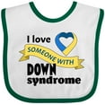 thumbnail image 3 of Inktastic I Love Someone with Down Syndrome Boys or Girls Baby Bib, 3 of 4