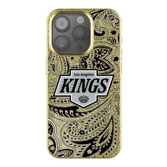 Keyscaper Gold Los Angeles Kings Paisley Bling iPhone Case